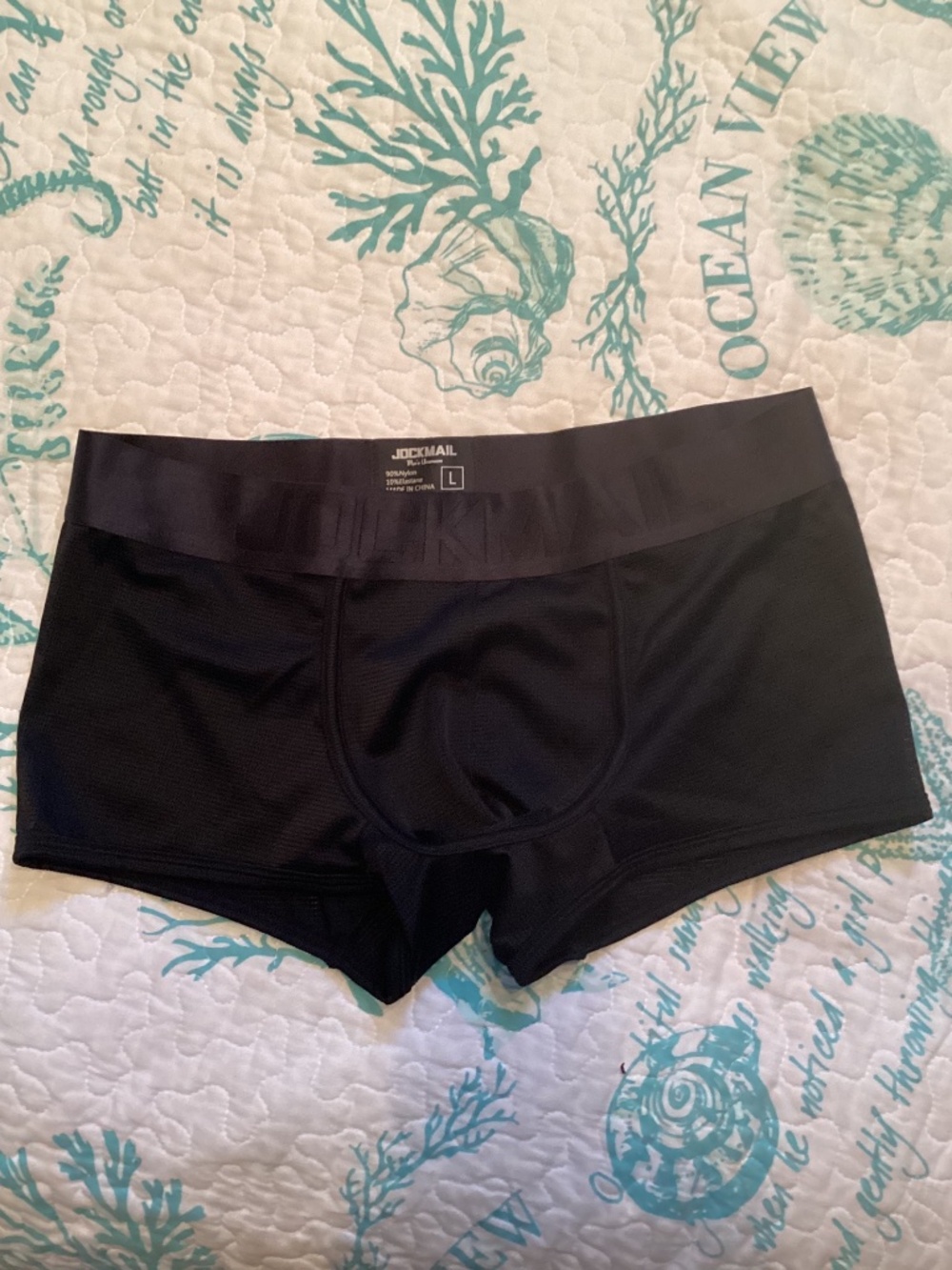 Jockmail Black trunks , large - Picture 2 of 7